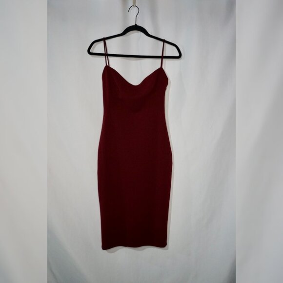 Katie May Pretty Bird Cowl Back Gown Size S - Burgundy - Picture 2 of 12